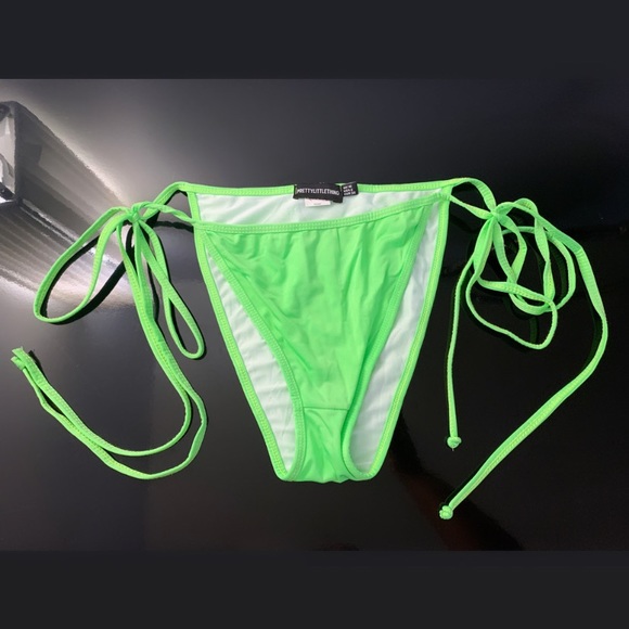 Green Neon Bandeau Bikini - Picture 4 of 5